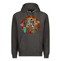 Smoke Fall Vibes Premium Hoodie - CowhideDigitalArt