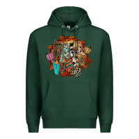 Sports Green Fall Vibes Premium Hoodie - CowhideDigitalArt