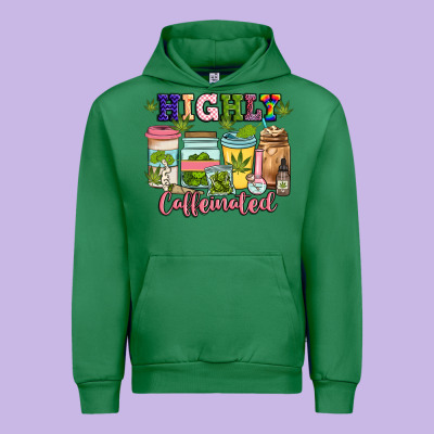Highly Caffeinated Urban Hoodie Designed By Jahusdesignshop