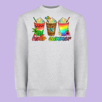Hello Summer Heavyweight Sweatshirt Designed By Artiststas