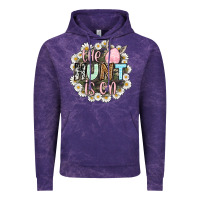 Cloud Purple Easter Day The hunt is on Vintage Hoodie - OliviaCreatesArt