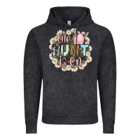 Vintage Black Easter Day The hunt is on Vintage Hoodie - OliviaCreatesArt