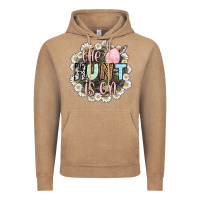 Vintage Coffee Easter Day The hunt is on Vintage Hoodie - OliviaCreatesArt