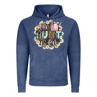 Vintage Denim Easter Day The hunt is on Vintage Hoodie - OliviaCreatesArt