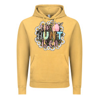 Vintage Mustard Easter Day The hunt is on Vintage Hoodie - OliviaCreatesArt