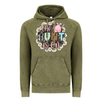 Vintage Olive Easter Day The hunt is on Vintage Hoodie - OliviaCreatesArt