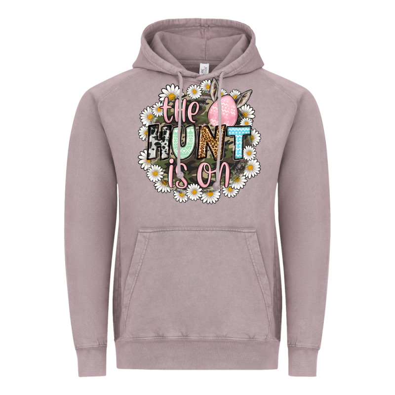 Easter Day The Hunt Is On Vintage Hoodie by OliviaCreatesArt | Teevron