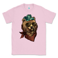 Bubblegum Pink Bear cowboy bandana glasses Classic Tee - HowdyJamesFarm