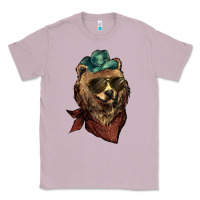 Lilac Bear cowboy bandana glasses Classic Tee - HowdyJamesFarm