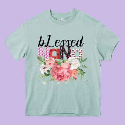Blessed Nana Gifts For Nana Or Grandma Heavy Core Tee Designed By Bettercallsaul