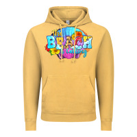 Vintage Mustard The beach is calling Vintage Hoodie - FaDigitalArtStudio