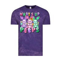 Cloud Purple What's up peeps Easter bunnies Easter Day Vintage Tee - CowGirlArtShop