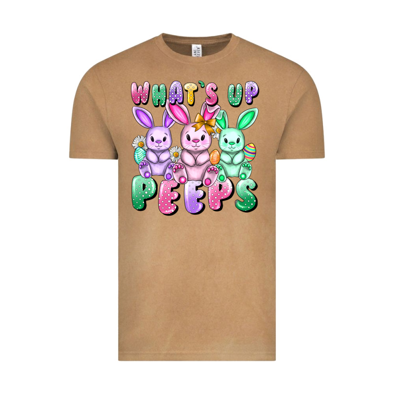 What's Up Peeps Easter Bunnies Easter Day Vintage Tee by CowGirlArtShop | Teevron