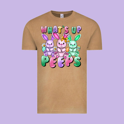 What's Up Peeps Easter Bunnies Easter Day Vintage Tee Designed By Cowgirlartshop