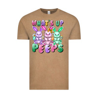 Vintage Coffee What's up peeps Easter bunnies Easter Day Vintage Tee - CowGirlArtShop