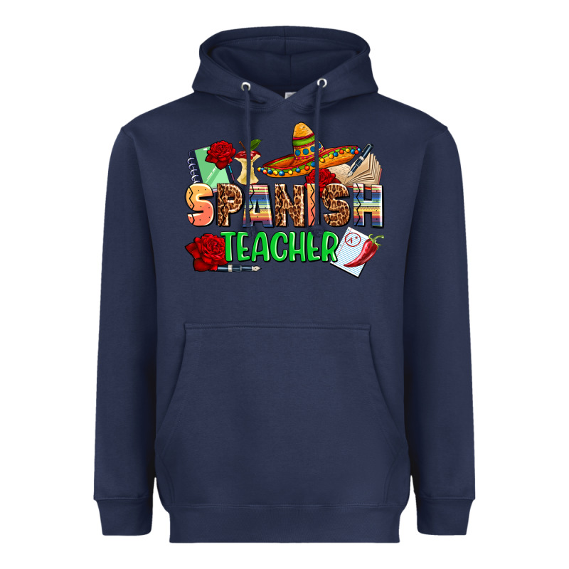 Spanish Teacher Heavyweight Hoodie by AdoDesignShop | Teevron