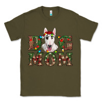 Army Green Christmas Dog Mom Bull Terrier Classic Tee - RanaPortraitStore