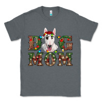 Charcoal Heather Christmas Dog Mom Bull Terrier Classic Tee - RanaPortraitStore