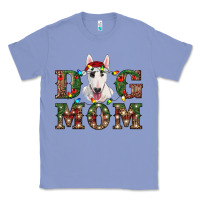 Colony Blue Christmas Dog Mom Bull Terrier Classic Tee - RanaPortraitStore