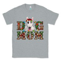 Heather Grey Christmas Dog Mom Bull Terrier Classic Tee - RanaPortraitStore