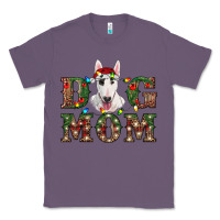 Lavender Christmas Dog Mom Bull Terrier Classic Tee - RanaPortraitStore