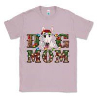 Lilac Christmas Dog Mom Bull Terrier Classic Tee - RanaPortraitStore