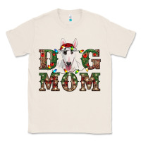 Natural Christmas Dog Mom Bull Terrier Classic Tee - RanaPortraitStore