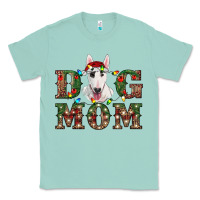 Seafoam Christmas Dog Mom Bull Terrier Classic Tee - RanaPortraitStore