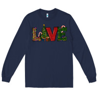 Navy christmas tree love Long Sleeve Tee - RanaPortraitStore