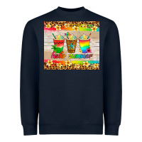 Navy hello summer ice coffee Heavyweight Sweatshirt - Artiststas