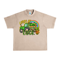 French Oak Loads of luck tractor Urban Heavy Tee - CowGirlArtShop