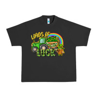 Pigment Black Loads of luck tractor Urban Heavy Tee - CowGirlArtShop