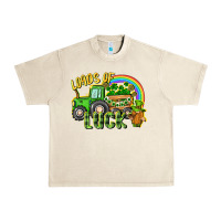 Sandshell Loads of luck tractor Urban Heavy Tee - CowGirlArtShop