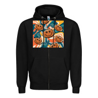 Black football smiley face Zipper Hoodie - BarkalooDesign