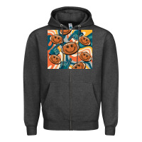Charcoal Heather football smiley face Zipper Hoodie - BarkalooDesign