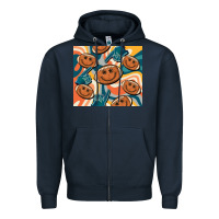 Navy football smiley face Zipper Hoodie - BarkalooDesign