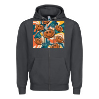 Smoke football smiley face Zipper Hoodie - BarkalooDesign