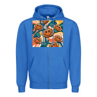 True Royal football smiley face Zipper Hoodie - BarkalooDesign