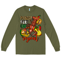 Army Green Pinch peel eat repeat crawfish Long Sleeve Tee - FaDigitalArtStudio
