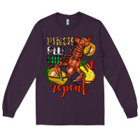 Plum Pinch peel eat repeat crawfish Long Sleeve Tee - FaDigitalArtStudio