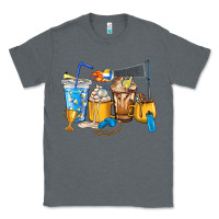 Charcoal Heather Volleyball coffee cups Classic Tee - HowdyJamesFarm