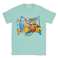 Seafoam Volleyball coffee cups Classic Tee - HowdyJamesFarm