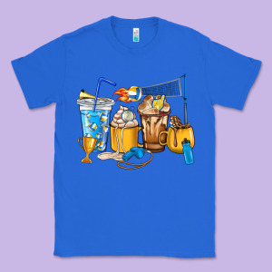 Volleyball Coffee Cups Classic Tee Designed By Howdyjamesfarm