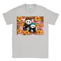 Moon Dust Mama Panda And Baby Panda Classic Tee - Artiststas