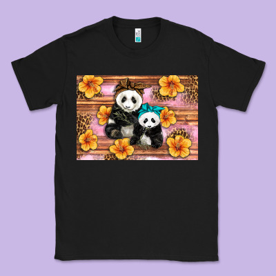 Mama Panda And Baby Panda Classic Tee Designed By Artiststas