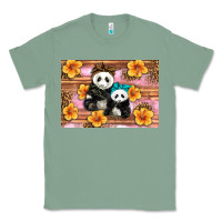 Sage Mama Panda And Baby Panda Classic Tee - Artiststas