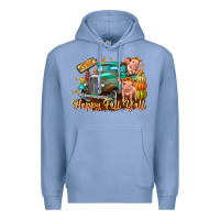 Colony Blue Farm Happy Fall Y'all Premium Hoodie - CowhideDigitalArt