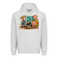 Dove Grey Farm Happy Fall Y'all Premium Hoodie - CowhideDigitalArt