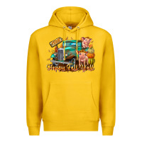Lemon Farm Happy Fall Y'all Premium Hoodie - CowhideDigitalArt