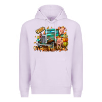 Lilac Farm Happy Fall Y'all Premium Hoodie - CowhideDigitalArt